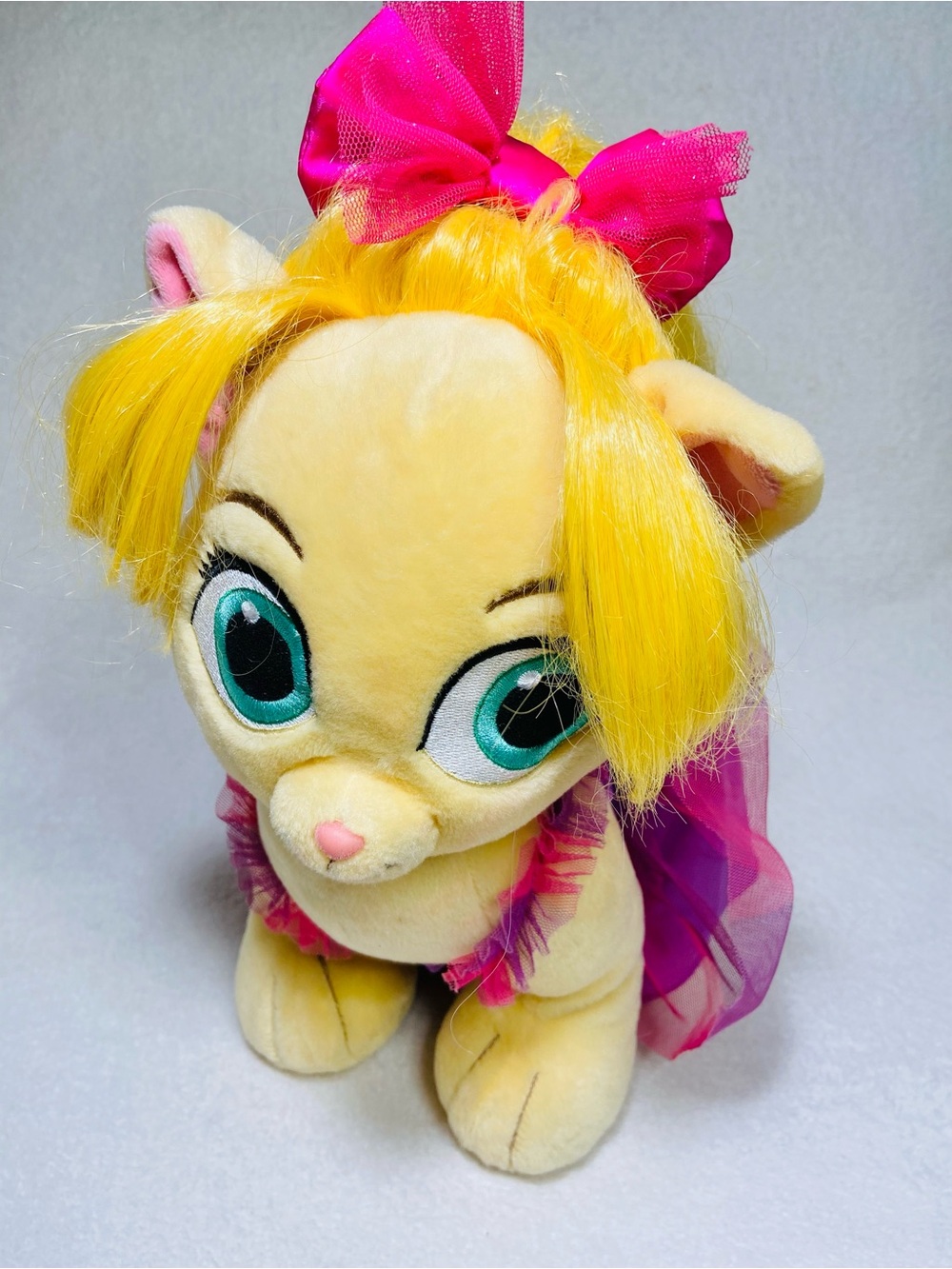 13” Build A Bear Disney Palace Pets Rapunzel Summer Kitten Plush Disney BaB